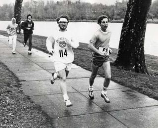 Adam's first marathon, 1974 December 1
