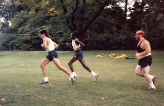 CHS XC alumni race circa 1987 -- Charles McNulty, Chris Fasy
