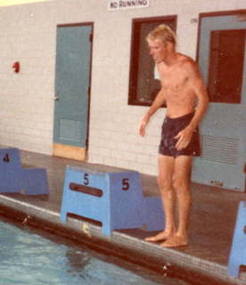 CHS XC 1988 -- Joe Trautwein poolside