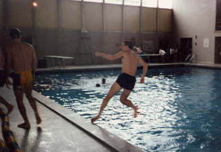 CHS XC 1988 -- Dave Parker about to get wet