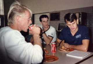CHS XC 1988 -- Joe Trautwein, Andy Strosser lunch