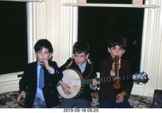 Philip E. Rosenberg slides -- Adam's Bar Mitzvah - kids and the banjo