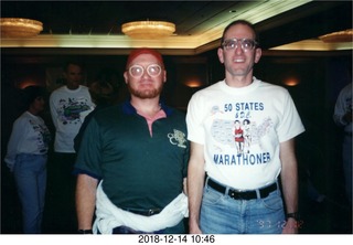 Adam's first marathon, 1974 December 1