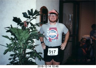 Adam's first marathon, 1974 December 1