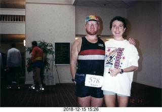 Adam's first marathon, 1974 December 1