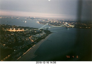 aerial - Verrazano Narrows Bridge