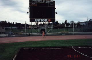 University of Oregon - Hayward Field + Adam running
