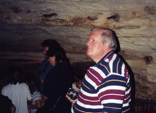 Klaus Meyer in Natural Bridge Cavern
