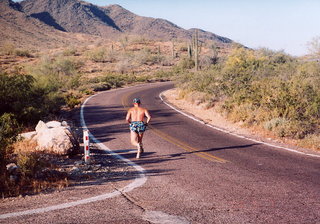 CHS XC, Adam running at one mile point (zoom in)