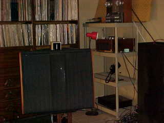 Quad, tape-deck rack, and woofer