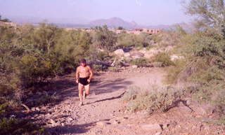 Lost Dog Wash, Adam running 1 zoom