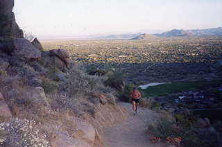 Pinnacle Peak, Adam running