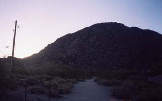 Pinnacle Peak morning silhouette