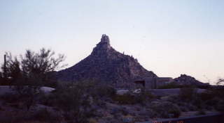 Pinnacle Peak morning silhouette