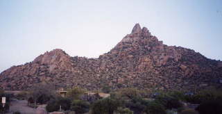 Pinnacle Peak and neighboring hill