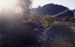 Pinnacle Peak, shadow on neighboring hill