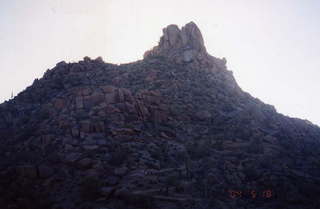 Pinnacle Peak in shadow