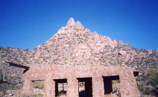 Pinnacle Peak from the park entrance