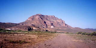 Superstition Mountains, Superior Airport and departure path