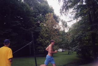 CHS XC runner at bridge 3