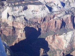 aerial -- Zion National Park -- Angel's Landing and Observation Point
