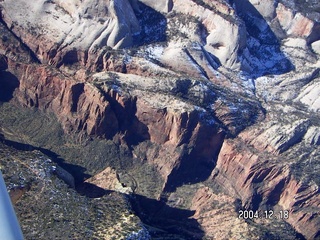 aerial -- Zion National Park -- Angel's Landing and Observation Point