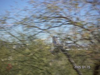 Tucson view from a moving car