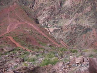 Grand Canyon -- Black Bridge from above -- South Kaibab