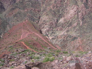Grand Canyon -- Black Bridge from above -- South Kaibab