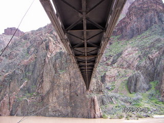 Grand Canyon -- Black Bridge from underneath -- South Kaibab