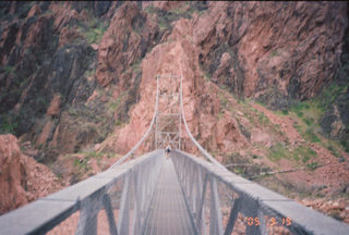Grand Canyon -- Julian on Black Bridge -- South Kaibab