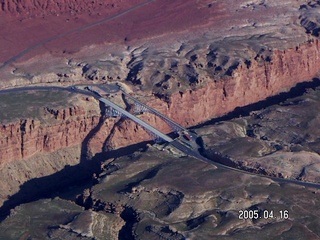Marble Canyon bridge -- aerial
