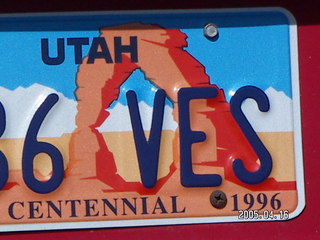 five license plates