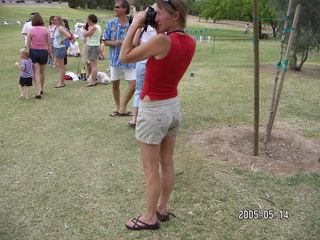 Debbie Standel taking picture