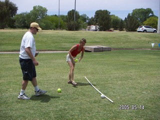 Debbie Standel throwing again