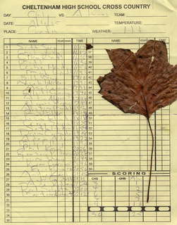 CHS XC 2005 race results (with autumn leaf)