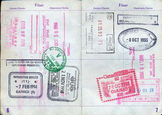 oldpassport 6-7 visas