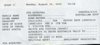 Passport Australian visa