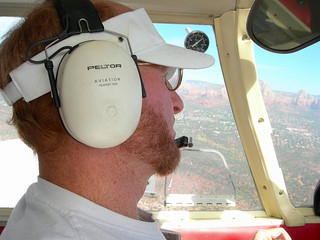 Adam flying N4372J over the Grand Canyon