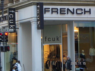 San Francisco fcuk store