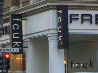 San Francisco fcuk store