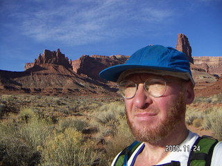 Canyonlands National Park -- tired Adam at Grand View