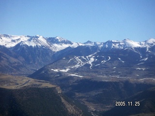 aerial -- Telluride Airport TEX -- final approach Runway 9