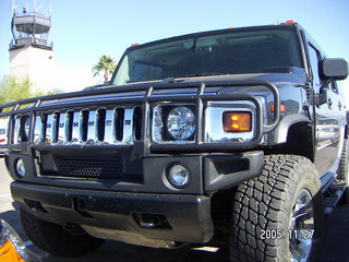 giant, piggy-wiggy, oinky-woinky Hummer in DVT parking lot