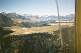 aerial -- Telluride Airport -- final approach Runway 9
