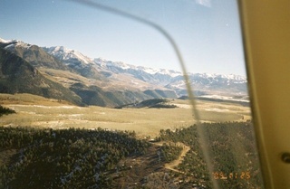 aerial -- Telluride Airport TEX Runway 9