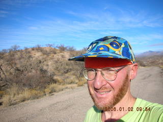 Sedona Airport trail -- Adam running
