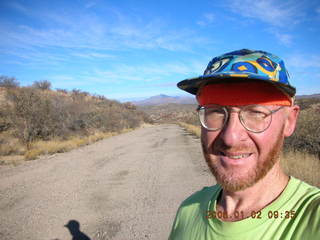 Sedona Airport trail -- Adam running