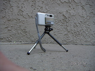 Nikon coolpix on cute, little tripod