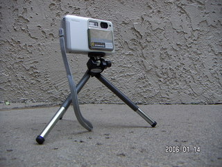 Nikon coolpix on cute, little tripod